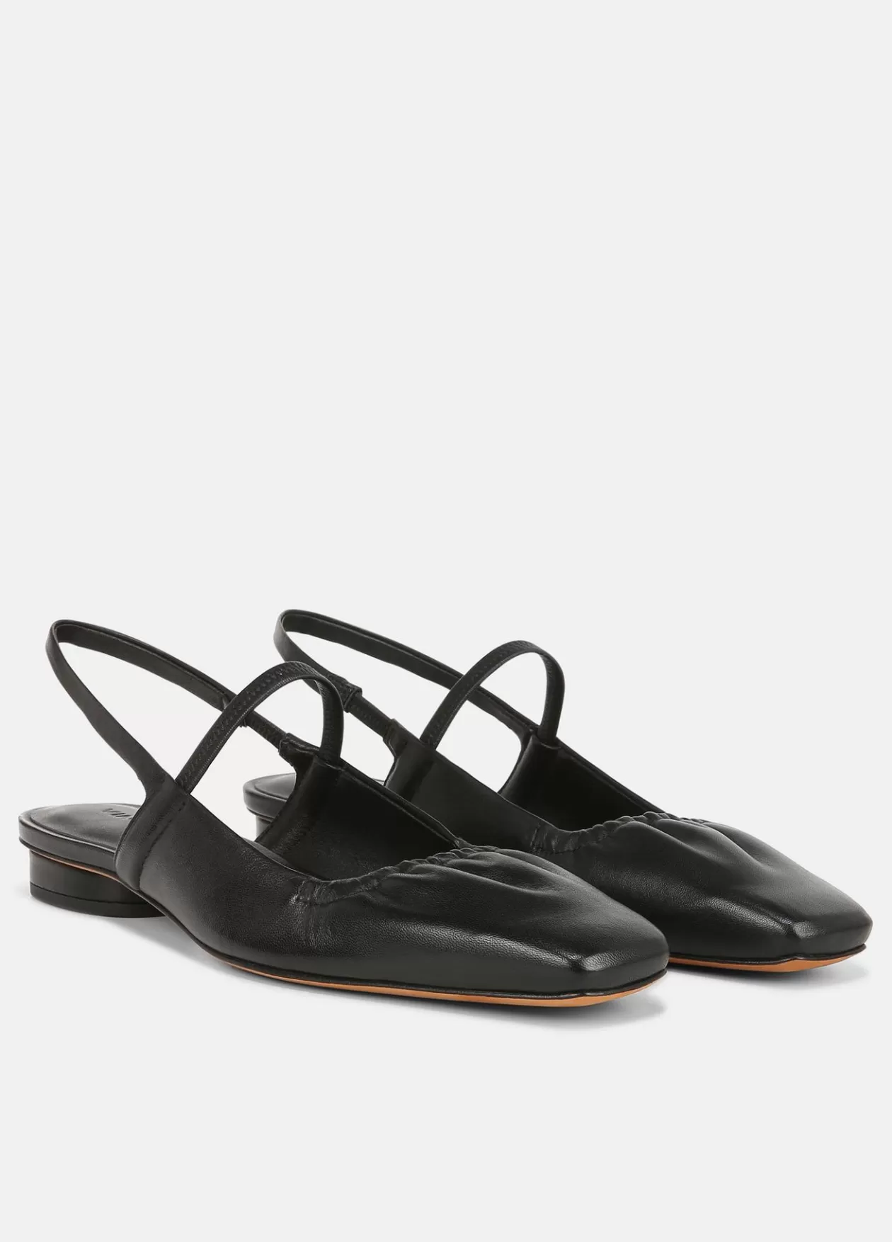 Store Vince Venice Leather Slingback Flat black