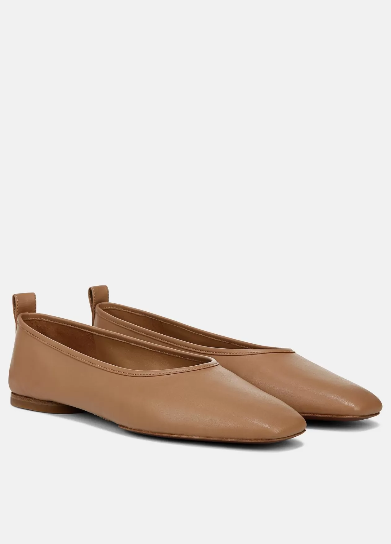 Fashion Vince Vivian Leather Ballet Flat chai