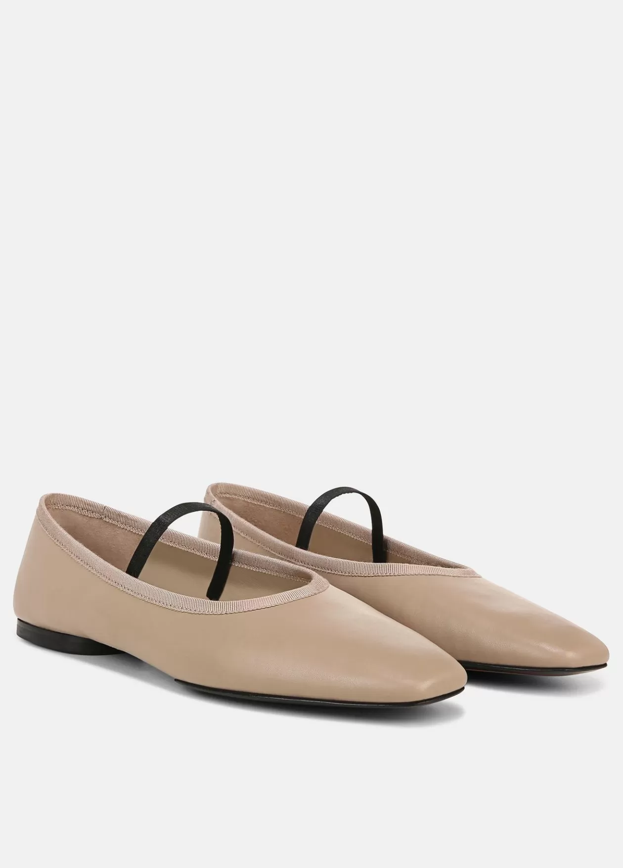 Fashion Vince Vivian Leather Mary Jane Flat taupe clay