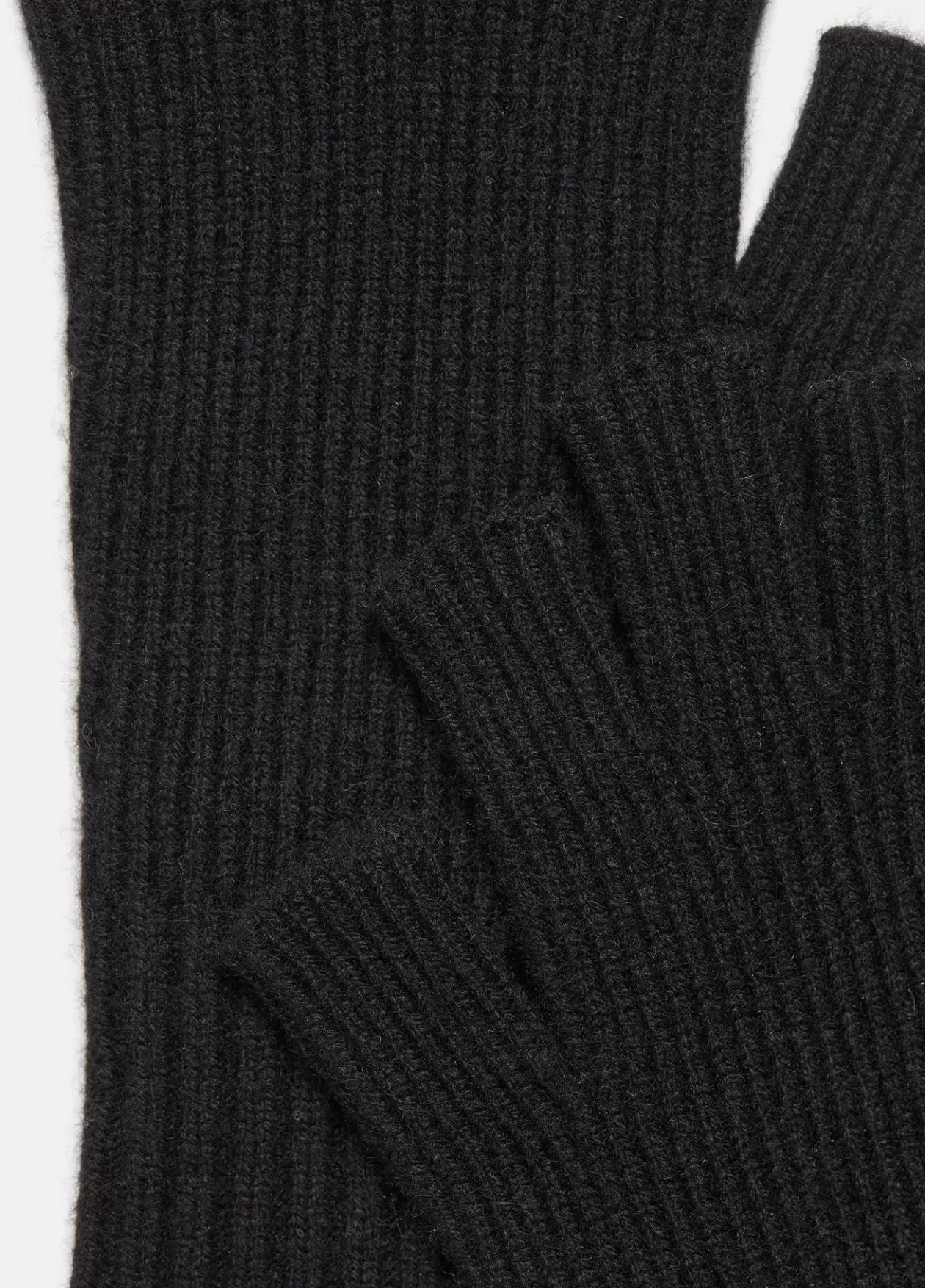 Outlet Vince Wool-Cashmere Rib-Knit Fingerless Glove heather black